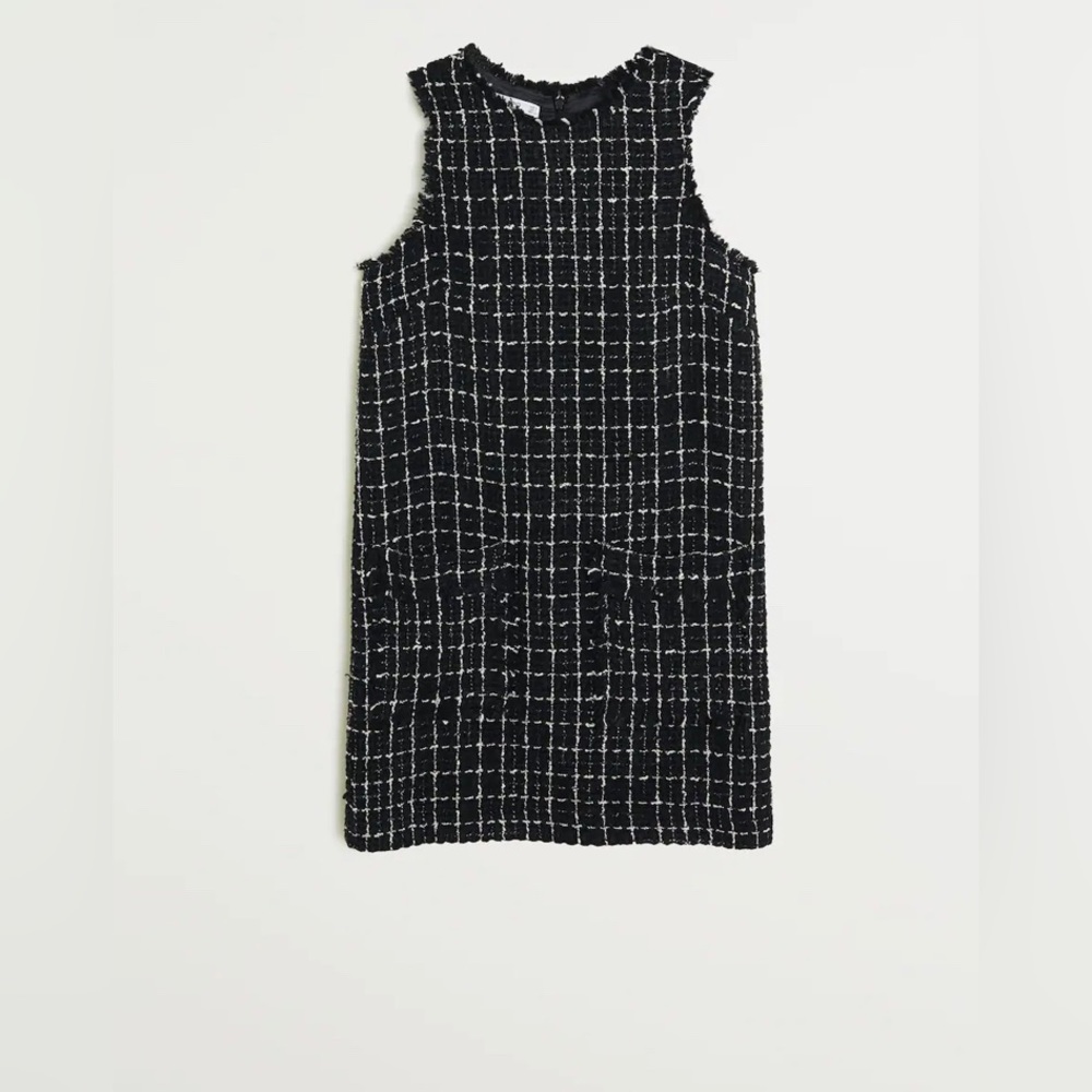 Mango - Stripped tweed dress